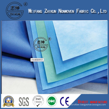 Waterproof SMS Non Woven Fabric PP+PE Medical Material / SMMS Nonwoven Fabric / 22g PP Spunbond SMS